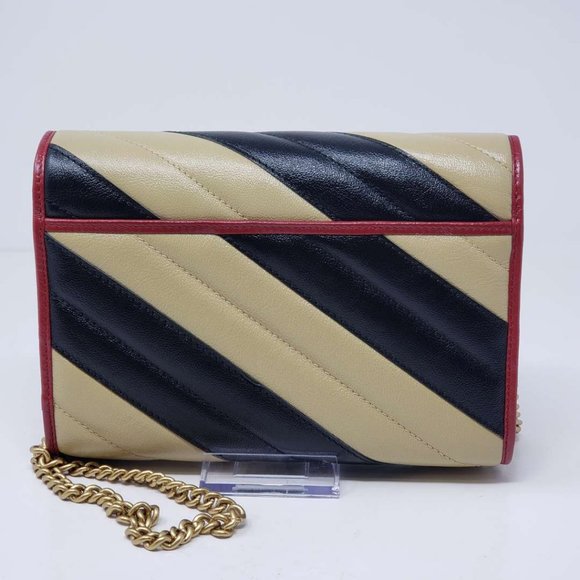 Gucci Marmont Bicolor Wallet onChain Crossbody Bag - Picture 3 of 14